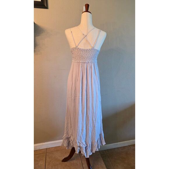 Free People FP One Maxi Slip Dress SZ Medium Light Lilac Boho Fairy - Picture 2 of 9